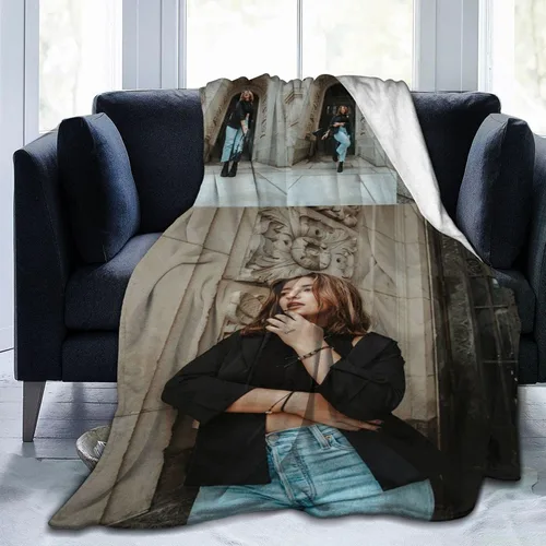 Vista 12 de HooSo Manta Personalizada para Cama con Fotos y Texto, Mantas Personalizadas con Collage de Fotos para Regalo de Cumpleaños Familiar y Boda, Collage