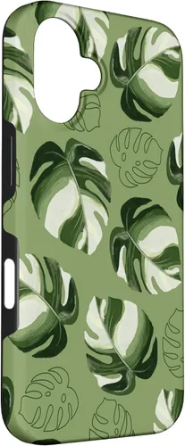 Vista 3 de Monstera Deliciosa Leaves Plant Leaf Botanical Nature Case for iPhone 16