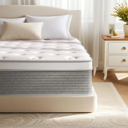 Vista 11 de Colchón híbrido doble de 12 pulgadas, espuma viscoelástica de gel y Gris
