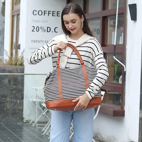 Vista 3 de CAMTOP- Bolso de viaje para mujer, de lona, para equipaje de mano