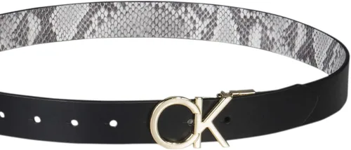 Vista 4 de Calvin Klein Women's Two-in-one Reversible Ck Monogram Plaque Buckle