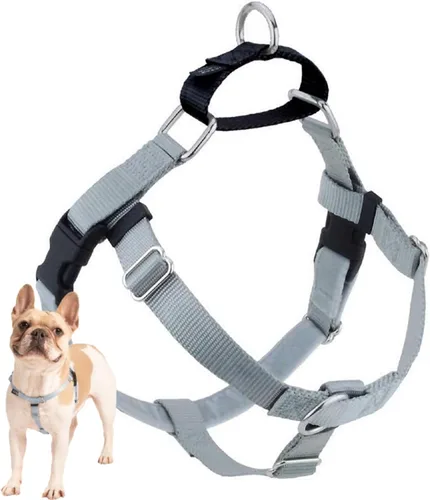 Vista 21 de 2 Hounds Design Freedom - Arnés para perro sin tirones, arnés ajustable, fácil de caminar y control cómodo, se adapta a perros pequeños, medianos