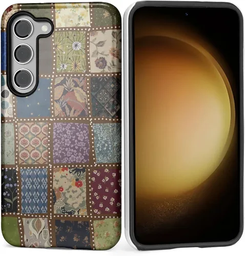 Vista 157 de Funda para Samsung Galaxy S23, Funda Híbrida Resistente 2 en 1 de Cuerpo Completo Resistente a Golpes con Protección Brillante para Samsung Galaxy