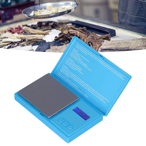 Vista 2 de Báscula de bolsillo, báscula digital 24.69 oz/0.00 oz Botones multifunción de alta precisión para pesar joyas para cocina