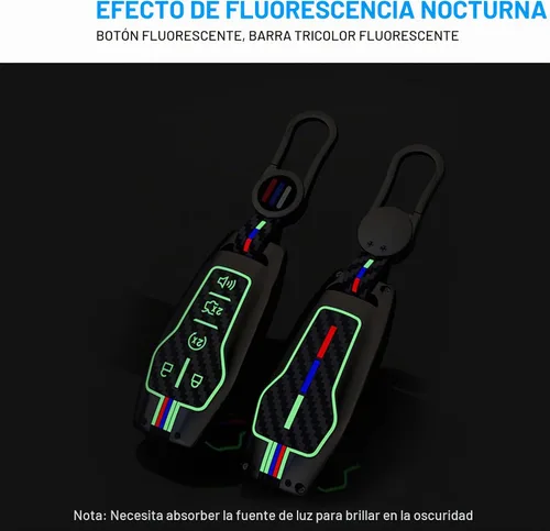 Vista 5 de Yumzeco - Funda compatible con llavero Ford Mustang, funda para llavero