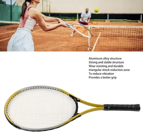 Vista 3 de Topyond Raqueta de tenis, raqueta para adultos para hombres y mujeres, aleación de aluminio ultraligera, raquetas de tenis para entrenamiento