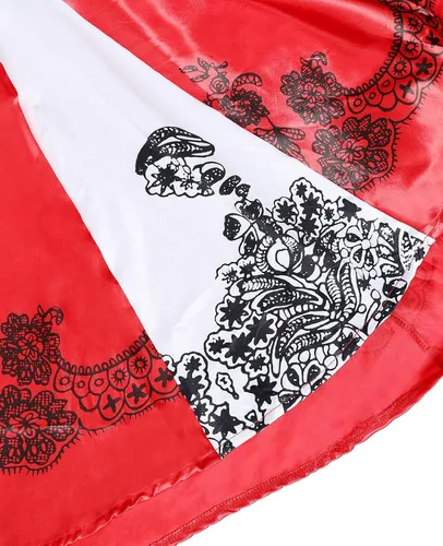 Vista 4 de Disfraz de Caperucita Roja para mujer, disfraz de Halloween, vestido de fiesta de cosplay