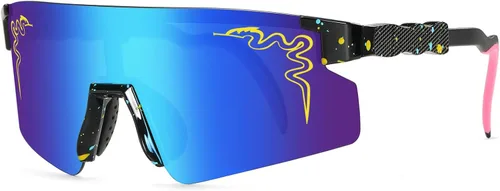 Vista 12 de Gafas de sol de ciclismo UV400 al aire libre para hombres, mujeres, adultos, jóvenes, niños y niñas, béisbol y softbol