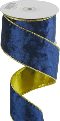Vista 17 de MEEDEE Black and Gold Velvet Ribbon 2.5 inch with 10 Yards Spool Two Tone Velvet Wired Ribbon for Gift Wrapping, Halloween Wreaths, Christmas Tree