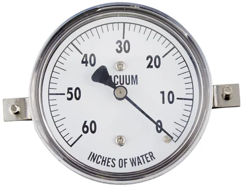 Vista 4 de PIC Gauges LP2-254-5PSI - Manómetro de baja presión no rellenable con carcasa cromada, internos de latón, lente de plástico, esfera de 2.5", rango
