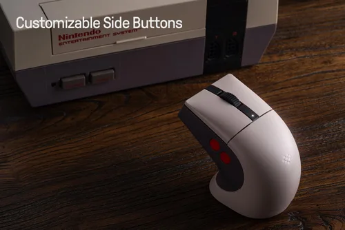 Vista 4 de 8Bitdo Ratón retro R8 con base de carga, sensor óptico PAW 3395 DPI 26K, frecuencia de sondeo 4K, botones programables, microinterruptores Kailh