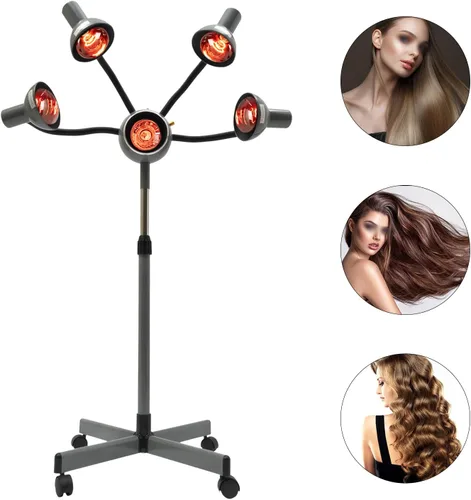 Vista 3 de 5 cabezas salón lámpara infrarroja calor infrarrojo procesamiento de color de cabello secado cuidado del cabello