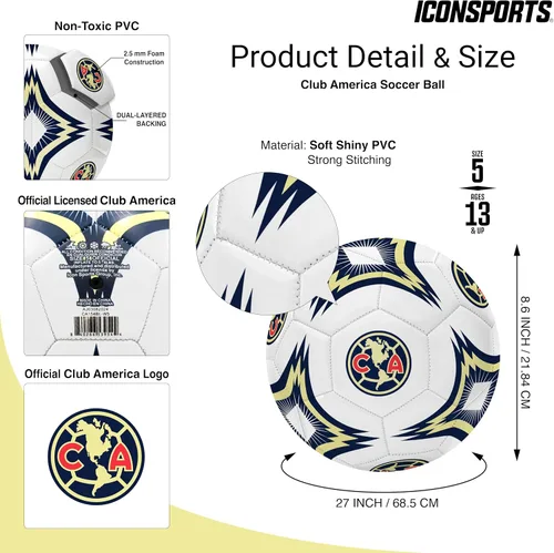 Vista 4 de Icon Sports Official Club América Soccer Ball