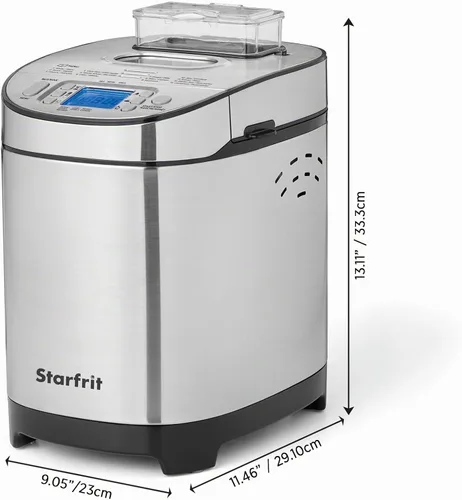 Vista 4 de Starfrit Máquina eléctrica para hacer pan, 2 libras, 13 programas