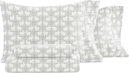 Vista 78 de Linen Market Juego de sábanas de 4 piezas tamaño matrimonial (gris claro cambray) – Duerme mejor que nunca con estas sábanas ultrasuaves y Cambray