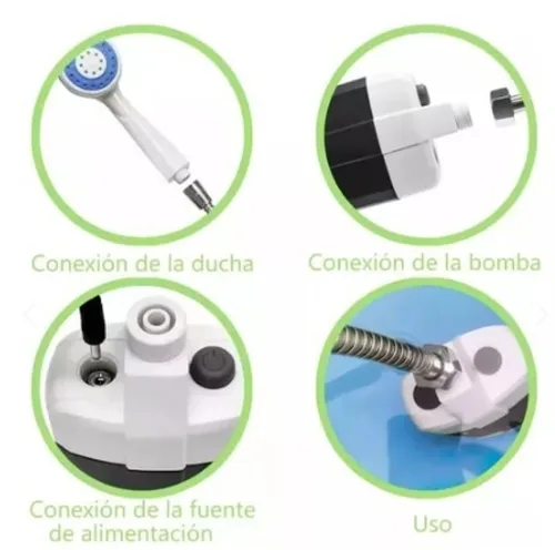Vista 3 de Ducha Portatil Regadera Recargable