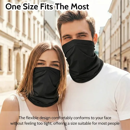 Vista 3 de 4 Pack Neck Gaiter Cooling Breathable Face Mask Summer UV Protection Bandana Gator Scarf for Men Women