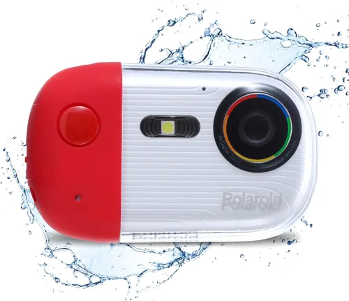 Vista 10 de Cámara submarina Polaroid - 18MP 4K UHD, impermeable para esnórquel y buceo con pantalla LCD, recargable por USB