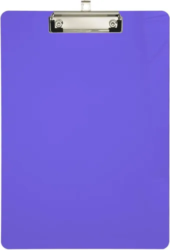 Vista 29 de Portapapeles acrílico azul claro tamaño A4 12.5 x 9 pulgadas con clip de perfil bajo para estudiantes, oficina, organizador de documentos, arte