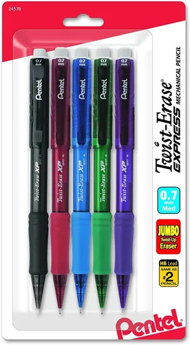 Vista 2 de Pentel Lápiz mecánico Twist-Erase EXPRESS, 0.028 in, barriles de moda surtidos (QE417FLZBP4)
