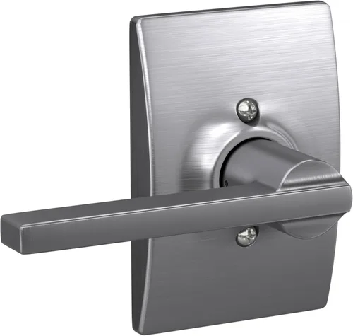 Vista 79 de Schlage F51A LAT 716 Latitude - Manija de puerta con bloqueo de entrada con llave, en acabado de bronce envejecido