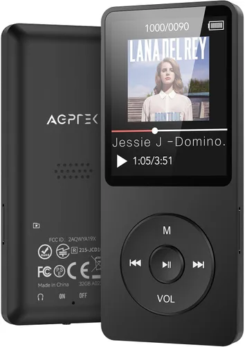 Vista 11 de Reproductor de música MP3 AGPtek – A02 Sonido sin pérdidas, soporta hasta 128 GB