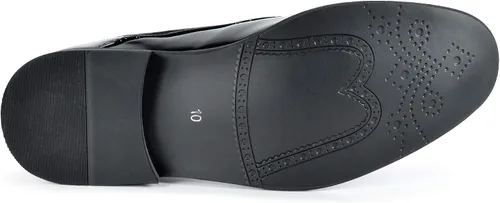 Vista 7 de Bruno Marc - Zapatos de vestir estilo Oxford con forro de cuero para hombre