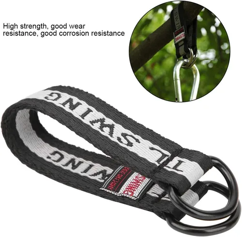 Vista 5 de Cinturón colgante para columpio, correa de conexión portátil, accesorios de repuesto de columpio de 5 piezas, cinturón de conexión de columpio