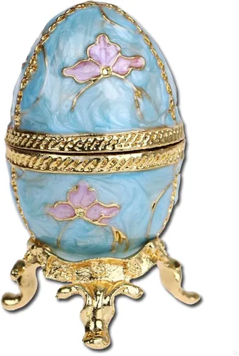 Vista 10 de YUFENG - Estuche abisagrado para baratijas para niñas, estuche en forma de piña decorado a mano