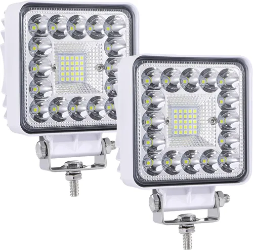 Vista 10 de Luces LED para tractor de 4 pulgadas con forma de cubo de 12 V, 120 W, luces antiniebla para camiones, barcos, SUV
