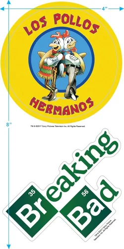 Vista 3 de Popfunk Classic Breaking Bad Los Pollos Sudadera con capucha y calcomanías