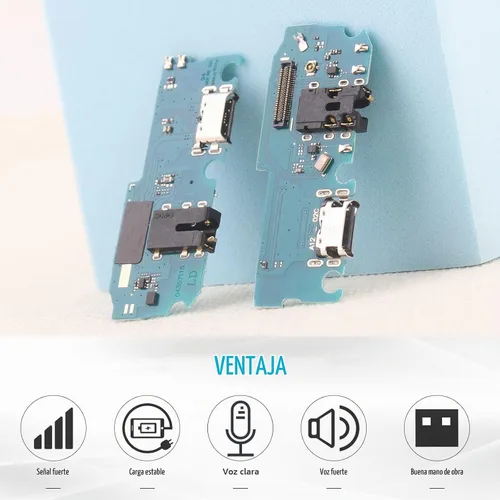 Vista 2 de Puerto de carga USB para Samsung Galaxy A12 Dock Conector Cargador Junta Flex Cable Asamblea Reemplazo para A125 con Kit