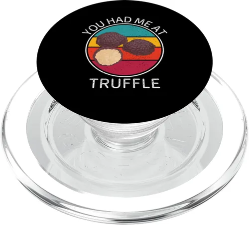 Vista 7 de Vintage You Had Me At Truffle Food Lover PopSockets Adhesive PopGrip