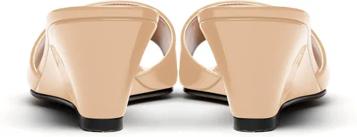 Vista 4 de WAYDERNS Sandalias de tacón bajo con cuña y puntera abierta para mujer, con puntera cuadrada, 2 pulgadas