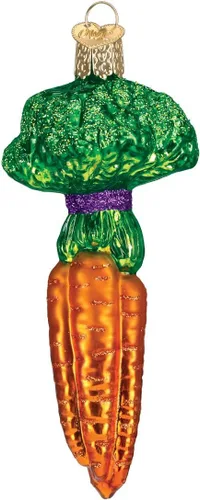 Vista 9 de Old World Christmas - Adorno de setas Portobello de vidrio soplado para árbol de Navidad, decoración festiva artesanal, colección de vegetales