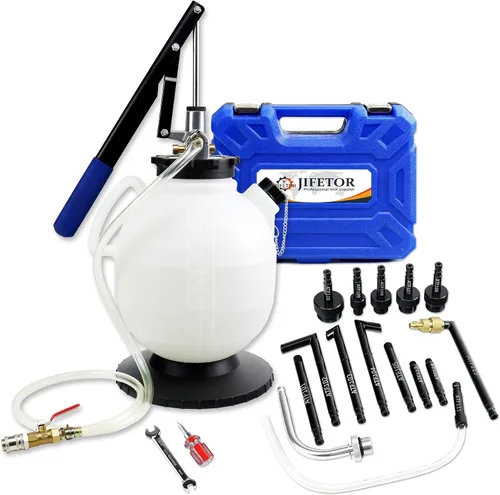 Vista 10 de JIFETOR Bomba de Recarga de Líquido de Transmisión Kit de Herramientas de Transferencia ATF, Juego de Llenado de Aceite de Caja de Cambios Manual