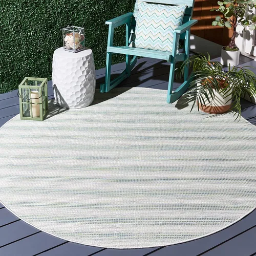Vista 43 de SAFAVIEH Hampton Collection - Alfombra lavable para exteriores de 2 x 9 pies, color marfil y gris, no desprende pelusa y fácil de limpiar, ideal