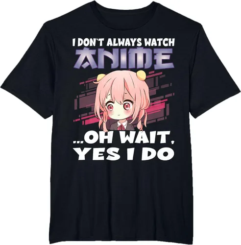 Vista 37 de Ver camiseta japonesa de anime con estampado de anime Girl, Negro, S
