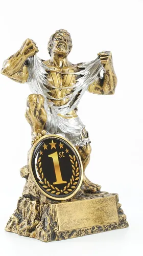 Vista 3 de Decade Awards Monster Trophy - 6.75 Inch Tall - Victory Beast Award with 1st or 2nd Place Insert - Engraved Plate on Request 1er lugar