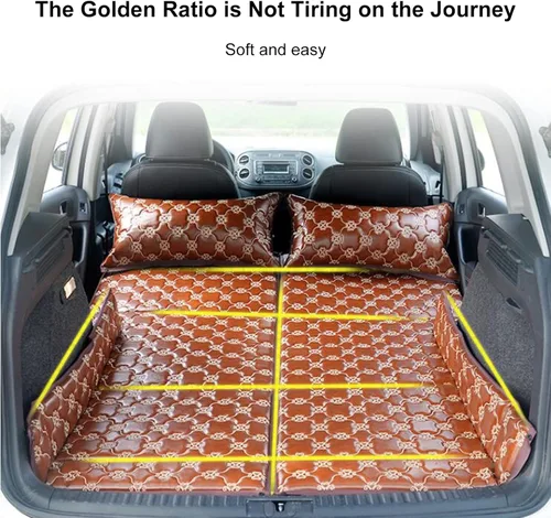 Vista 3 de Colchón no inflable para SUV, almohadilla para dormir para acampar o tienda de campaña, con almohada inflable utilizada para asiento trasero