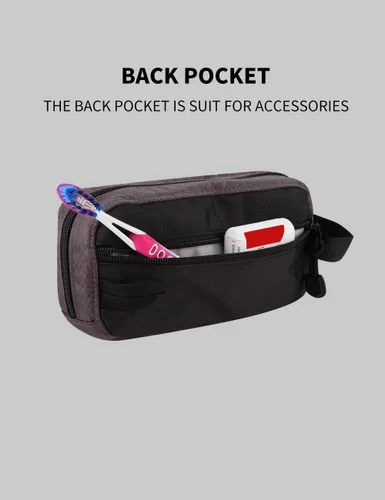 Vista 7 de GOX Neceser de viaje Dopp Kit caso para hombres multifunción bolsa organizadora de embalaje