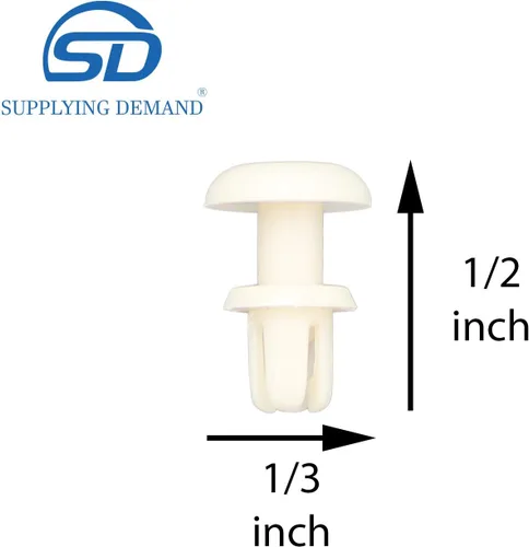 Vista 2 de Supplying Demand WB03X27704 WB02X10997 Botón de bloqueo de microondas Remache Reemplazo Modelo Específico No Universal