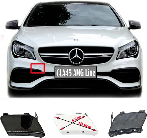 Vista 8 de Funda de enganche delantero Compatible con Mercedes-Benz CLA-Class Coupé W117 Facelift para CLA180 CLA200 CLA220 CLA250 2016 2017 2018 2019 2020