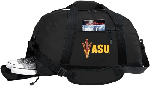 Vista 43 de Texas A&M Bolsa de lona - Texas A&M Aggies - Bolsas de gimnasio con bolsillo para zapatos, Negro