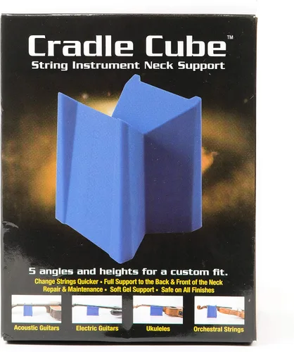 Vista 5 de MusicNomad Cradle Cube, reposa cuello y soporte para guitarra eléctrica, acústica y bajo, (MN206) Five Neck-Rest Angles Support Acoustic, Electric