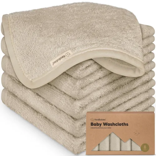 Vista 27 de Paquete de 6 paños de viscosa suave y absorbente de bambú para cara, cuerpo, toallas de bebé para recién nacidos, niños, niños pequeños, bebés