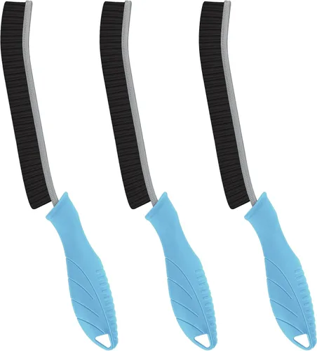 Vista 11 de FOOGWEE Cepillo de limpieza de hendiduras de cerdas duras, herramientas de limpieza del hogar, suministros multiusos para cocina, baño, inodoro Negro
