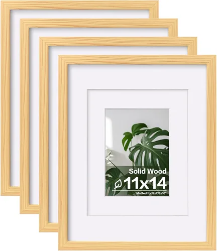 Vista 77 de Egofine - Marcos de fotos de 4 x 6 pulgadas (4 unidades) cubiertos por plexiglás, para fotos de 3 x 4.5 pulgadas / 3.5 x 5 pulgadas con paspartú