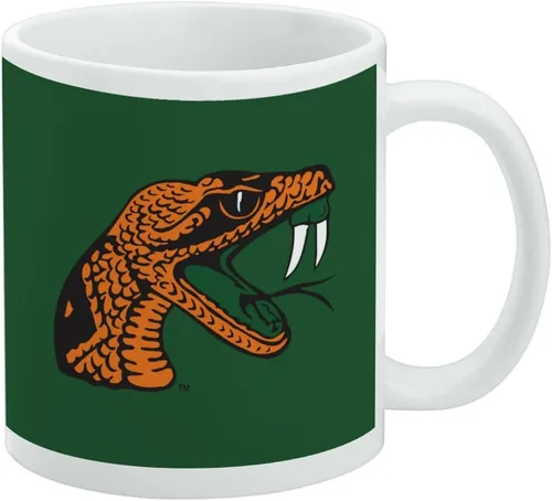 Vista 170 de Taza de cerámica con el logotipo principal de la Universidad Rider, taza de regalo novedosa para café, té y bebidas calientes, 11oz, blanca