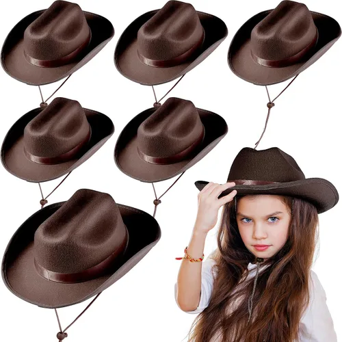 Vista 15 de Hercicy Sombreros de vaquero para niños pequeños, sombrero de vaquera para niños y niñas, accesorios de disfraz de bebé, suministros de fiesta